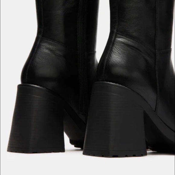 Steve Madden Women’s Violet Black Knee-High Tall Boots - Picture 6 of 14
